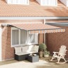 Auvent Rétractable Multicolore 350 x 250 cm tissu 515723515723