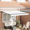 Cadre d'auvent Blanc 300 x 250 cm Polyester avec revêtement PU 515724515724