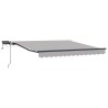 Auvent Rétractable Gris clair 300 x 250 cm tissu 515728515728