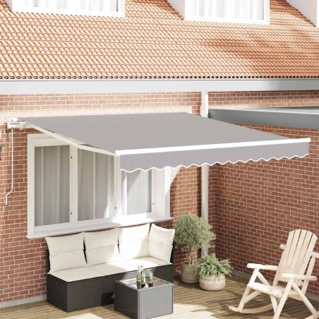 Auvent rétractable électrique Gris clair 300 x 250 cm 515730515730