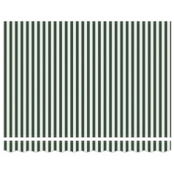 Auvent Rétractable Vert et blanc 300 x 250 cm 515736515736