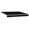 Auvent Rétractable Noir 350 x 250 cm Polyester et Aluminium 515741515741