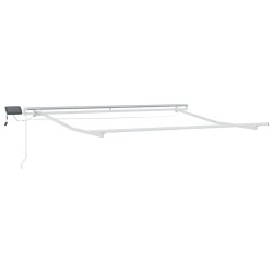 Auvent Rétractable Vert et blanc 300 x 250 cm Tissu et acier 515742515742