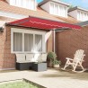 Cadre d'auvent Rouge 300 x 250 cm Polyester avec revêtement PU 515744515744