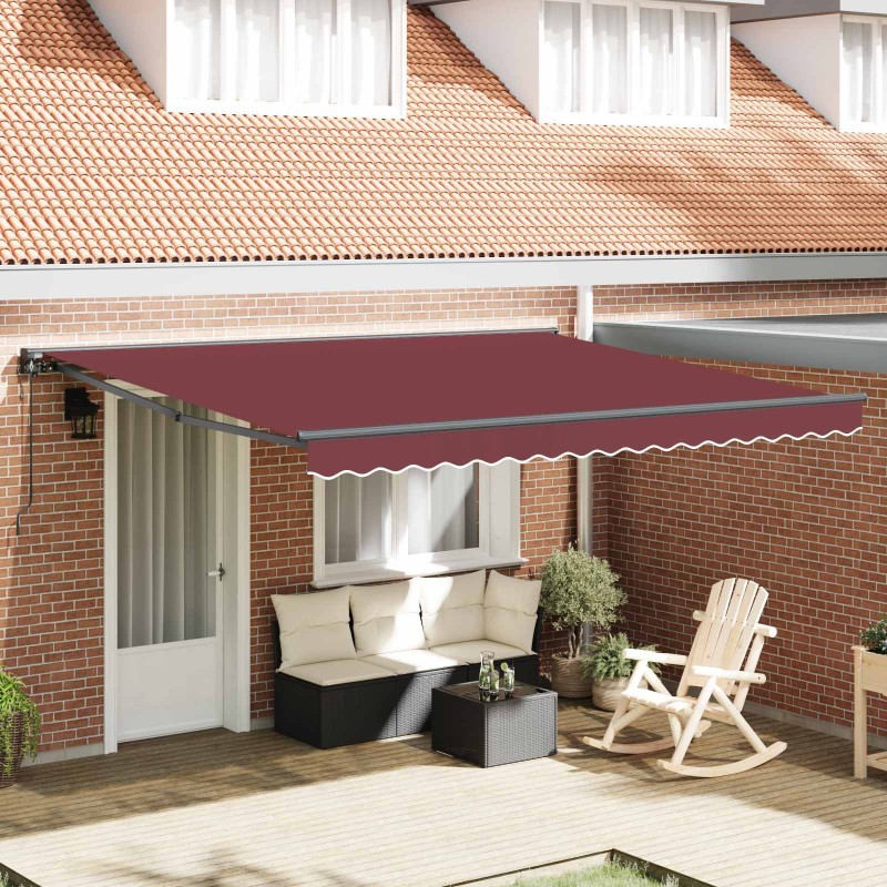 Cadre d'auvent Bordeaux 400 × 300 cm 515747515747
