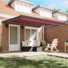 Cadre d'auvent Bordeaux 400 × 300 cm 515747515747