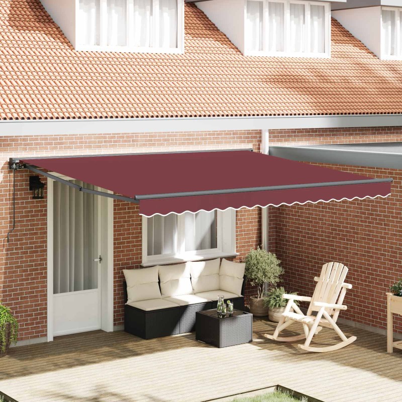 Cadre d'auvent Bordeaux 400 × 300 cm 515749515749