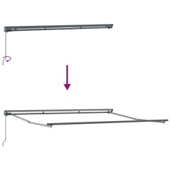 Cadre d'auvent Bordeaux 400 × 300 cm 515749515749