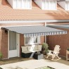 Cadre d'auvent Anthracite et blanc 400 × 300 cm 515752515752