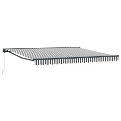 Cadre d'auvent Anthracite et blanc 400 × 300 cm 515752515752