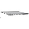 Cadre d'auvent Anthracite et blanc 400 × 300 cm 515752515752