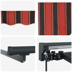Cadre d'auvent Orange et Noir 400 × 300 cm 515757515757
