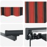 Cadre d'auvent Orange et Noir 400 × 300 cm 515757515757