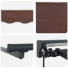 Cadre d'auvent Marron 400 × 300 cm Polyester avec revêtement PU 515758515758