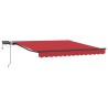 Auvent Rétractable Rouge 300 x 250 cm tissu 515761515761