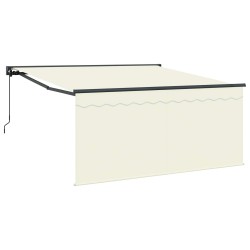 Auvent Rétractable Crème 350 x 250 cm Polyester et Aluminium 515774515774
