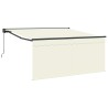 Auvent Rétractable Crème 350 x 250 cm Polyester et Aluminium 515774515774