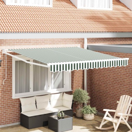Auvent Vert et blanc 300 x 250 x 165 cm Polyester 515780515780