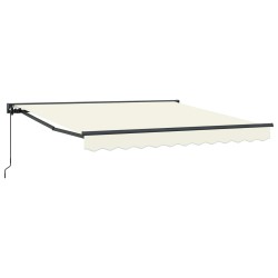 Cadre d'auvent Crème 350 x 250 cm Polyester avec revêtement PU 515783515783