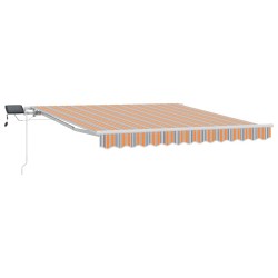Auvent Rétractable Multicolore 350 x 250 cm Tissu et acier 515788515788