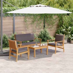 Ensemble de canapé de jardin 4 pcs Marron 120 x 65,5 x 79 cm 515789515789