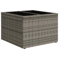 Salon de jardin 6 pcs avec coussins gris résine tressée 515791515791