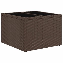 Salon de jardin avec coussins 6 pcs marron résine tressée 515793515793