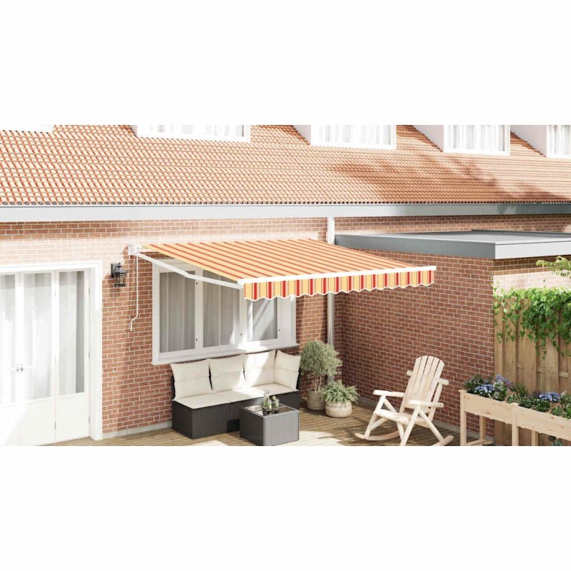 Auvent Jaune et Orange 350 x 250 x 165 cm Polyester 515804515804
