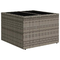 Salon de jardin 6 pcs avec coussins gris résine tressée 515807515807