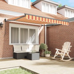Auvent Jaune et Orange 350 x 250 x 165 cm Polyester 515815515815