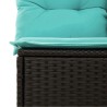 Salon de jardin avec coussins 2 pcs noir résine tressée acacia 515816515816