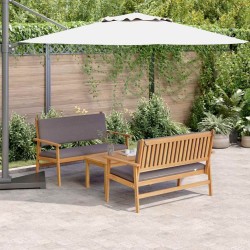 Ensemble de canapé de jardin 3 pcs Marron 120 x 65,5 x 79 cm 515817515817