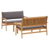 Ensemble de canapé de jardin 3 pcs Marron 120 x 65,5 x 79 cm 515817515817