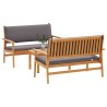 Ensemble de canapé de jardin 3 pcs Marron 120 x 65,5 x 79 cm 515817515817