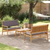 Ensemble de canapé de jardin 3 pcs Marron 120 x 65,5 x 79 cm 515817515817