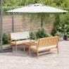 Ensemble de canapé de jardin 3 pcs Marron 120 x 65,5 x 79 cm 515824515824