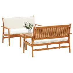 Ensemble de canapé de jardin 3 pcs Marron 120 x 65,5 x 79 cm 515824515824