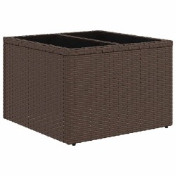 Salon de jardin avec coussins 6 pcs marron résine tressée 515834515834