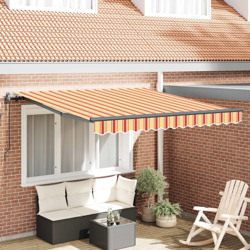 Auvent Rétractable Jaune et Orange 350 x 250 cm 515840515840