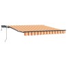 Auvent Rétractable jaune et orange 350 x 250 cm tissu 515841515841