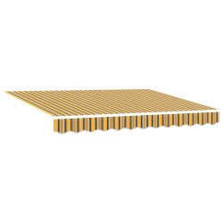 Auvent Rétractable Multicolore 350 x 250 cm Tissu et Aluminium 515853515853