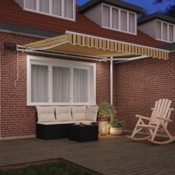 Auvent Rétractable avec 350 x 250 cm tissu 515858515858