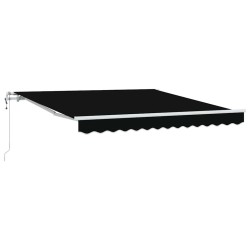 Auvent rétractable électrique Noir 350 x 250 cm 515861515861