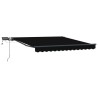 Auvent Rétractable Noir 350 x 250 cm tissu 515863515863