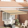 Cadre d'auvent Jaune et Gris 350 x 250 cm 515865515865