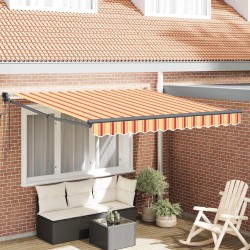 Auvent Jaune et Orange 350 x 250 x 165 cm Polyester 515877515877