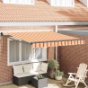 Auvent Jaune et Orange 350 x 250 x 165 cm Polyester 515877515877
