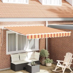 Auvent Jaune et Orange 350 x 250 x 165 cm Polyester 515880515880