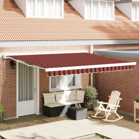Auvent Rétractable orange et marron 350 x 250 cm 515890515890