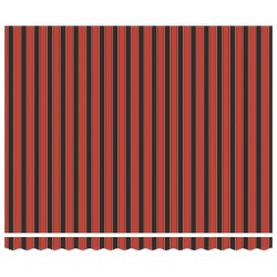Auvent Rétractable Rouge et Noir 350 x 250 cm tissu 515891515891